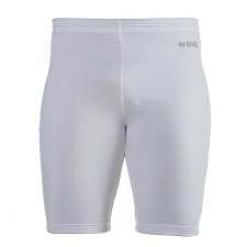 Calções brancos de ciclismo GO FIT em fundo branco