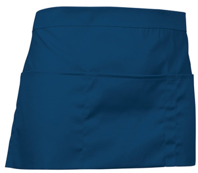 Saia curta azul escuro em tecido liso