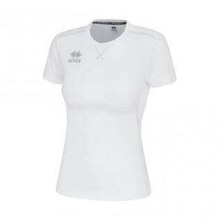 T-shirt desportiva feminina branca com logótipo BT16