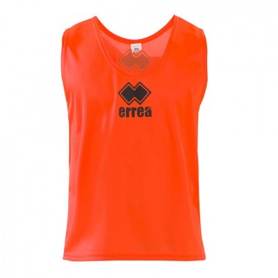 Camisola desportiva laranja sem mangas com logo preto errea