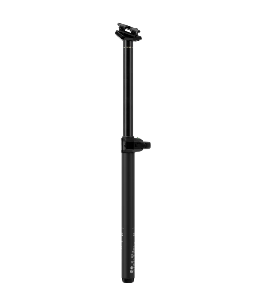 Selim de bicicleta telescópico preto ajustável