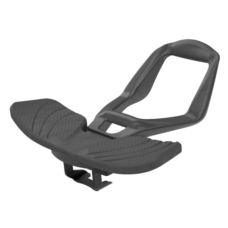 Suporte de descanso para braços de cadeira preto em plástico texturizado