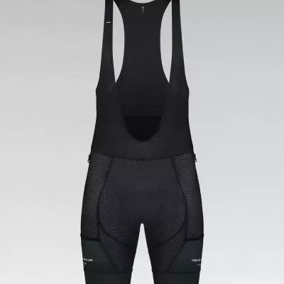 Calções ciclismo pretos com alças e textura de malha com texto Free Ride