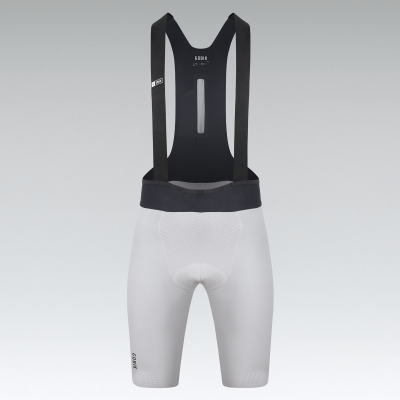 Calções de ciclismo com peitoral preto e branco da marca GOBIK