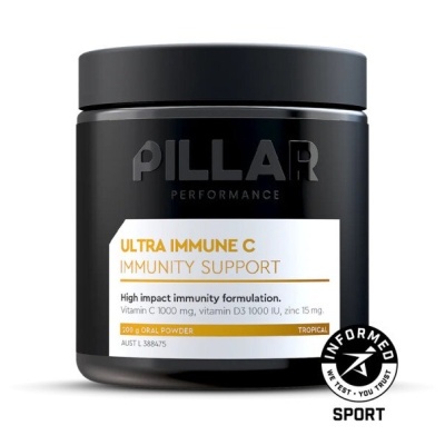 frasco preto de suplemento Ultra Immune C da marca PILLAR