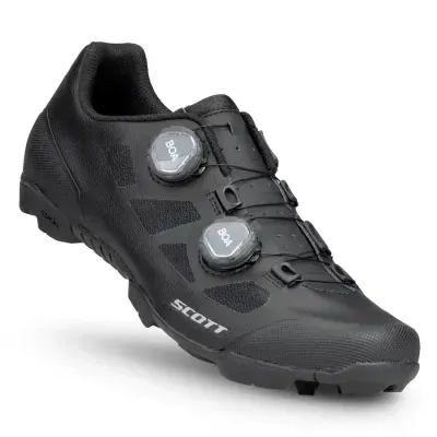 Sapato desportivo preto SCOTT com sistema de fecho BOA prateado