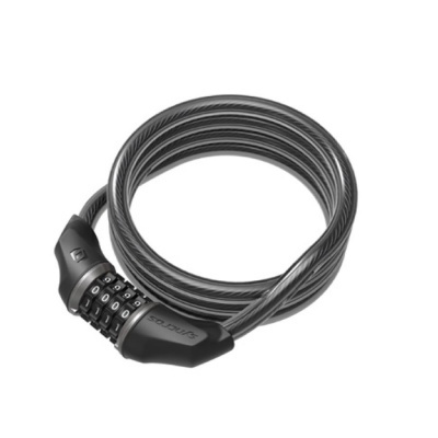 Cadeado tubular com cabo preto e combinação numérica