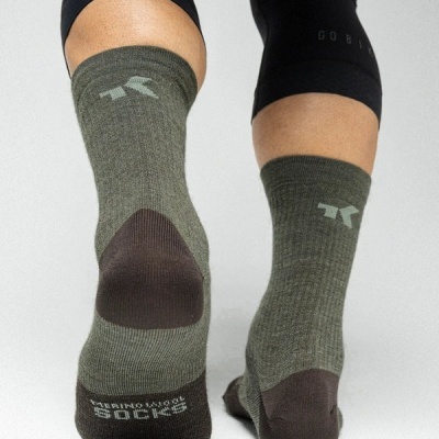 MEIAS&#x20;INVERNO&#x20;GOBIK&#x20;L&#x00C3;&#x20;DE&#x20;MERINO&#x20;UNISEXO&#x20;OLIVE