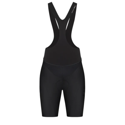 Calções de ciclismo pretos com alças largas e almofada acolchoada