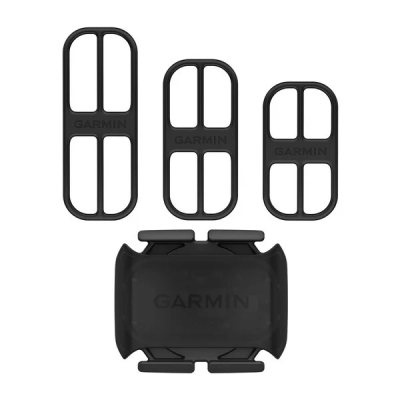 Correias e suporte negro GARMIN na horizontal sobre fundo branco