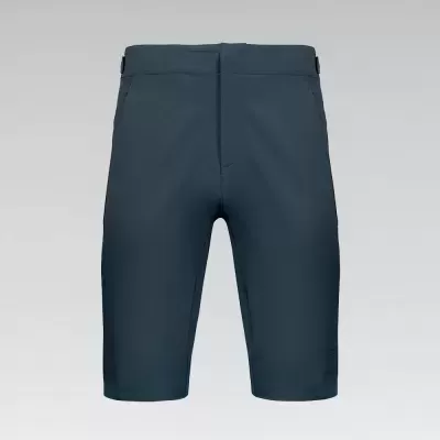 Calções azuis escuros com corte simples