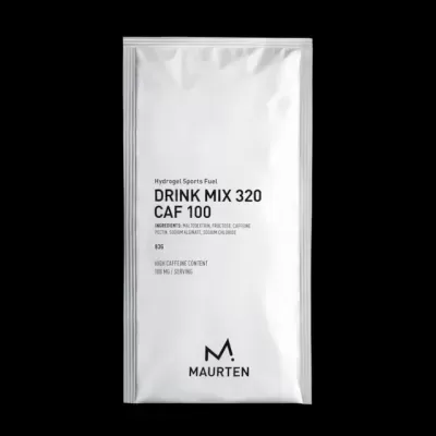 saqueta branca de bebida desportiva Maurten Drink Mix 320 Caf 100