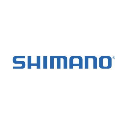 Logótipo SHIMANO em azul sobre fundo branco