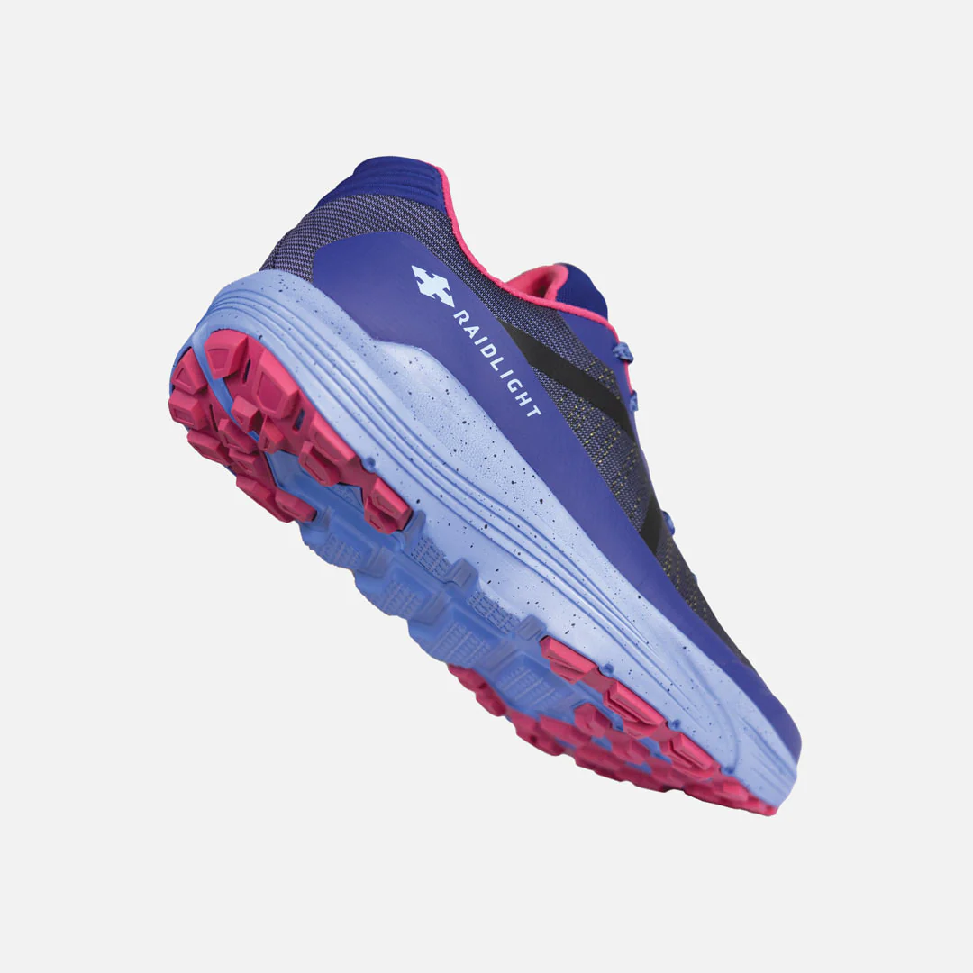 Ténis desportivo Raidligh azul e rosa com sola robusta