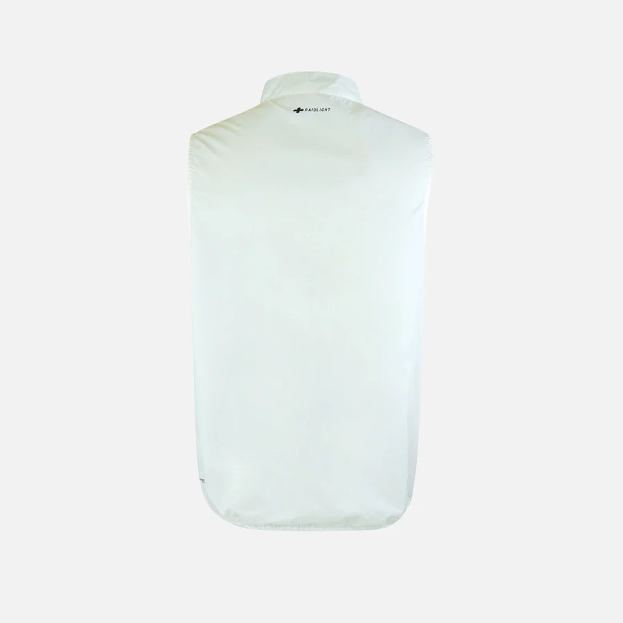 Colete desportivo branco com logótipo DAIDLIGHT no topo da parte traseira