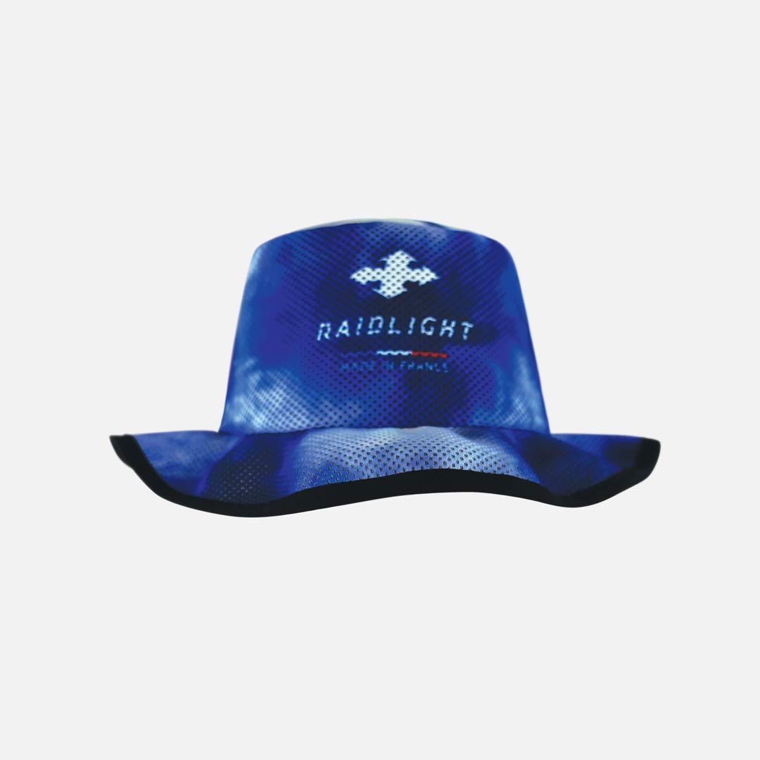 Chapéu tipo pescador azul com logótipo Raidlight