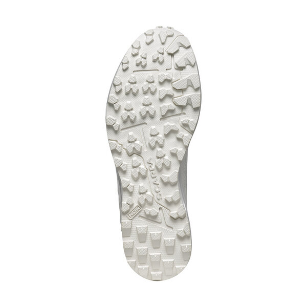 Sola branca de sapato texturizada com padrão antiderrapante