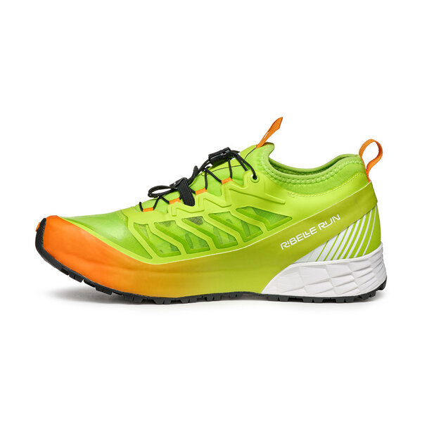 Tênis desportivo verde neon e laranja Ribelle Run