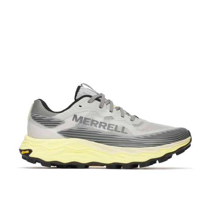Ténis desportivo cinza e amarelo da MERRELL com sola Vibram