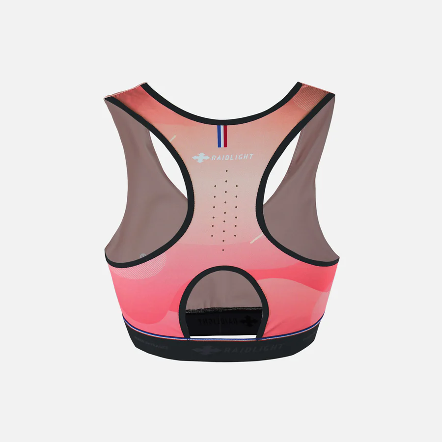 Top desportivo cor-de-rosa com logótipo RAIDLIGHT
