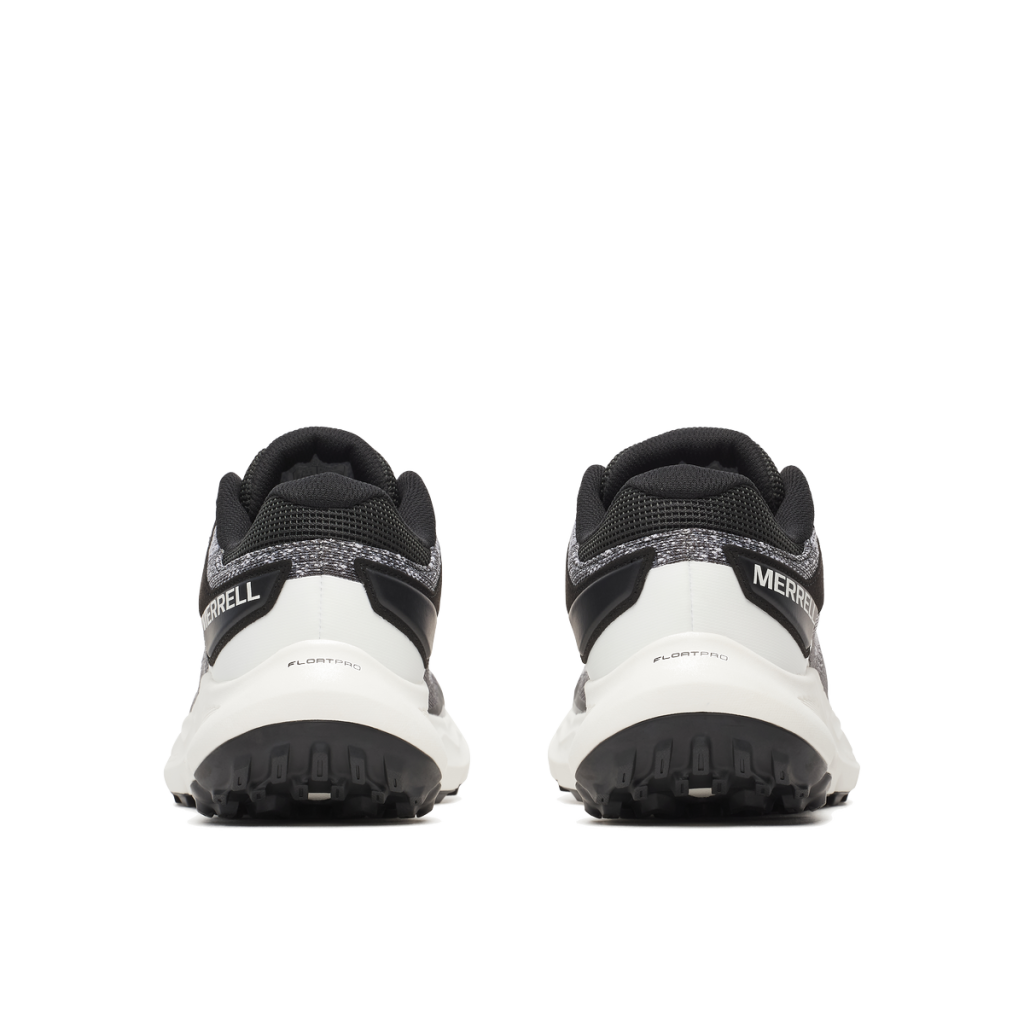 Sapatilhas desportivas Merrell pretas e cinzentas vistas de trás