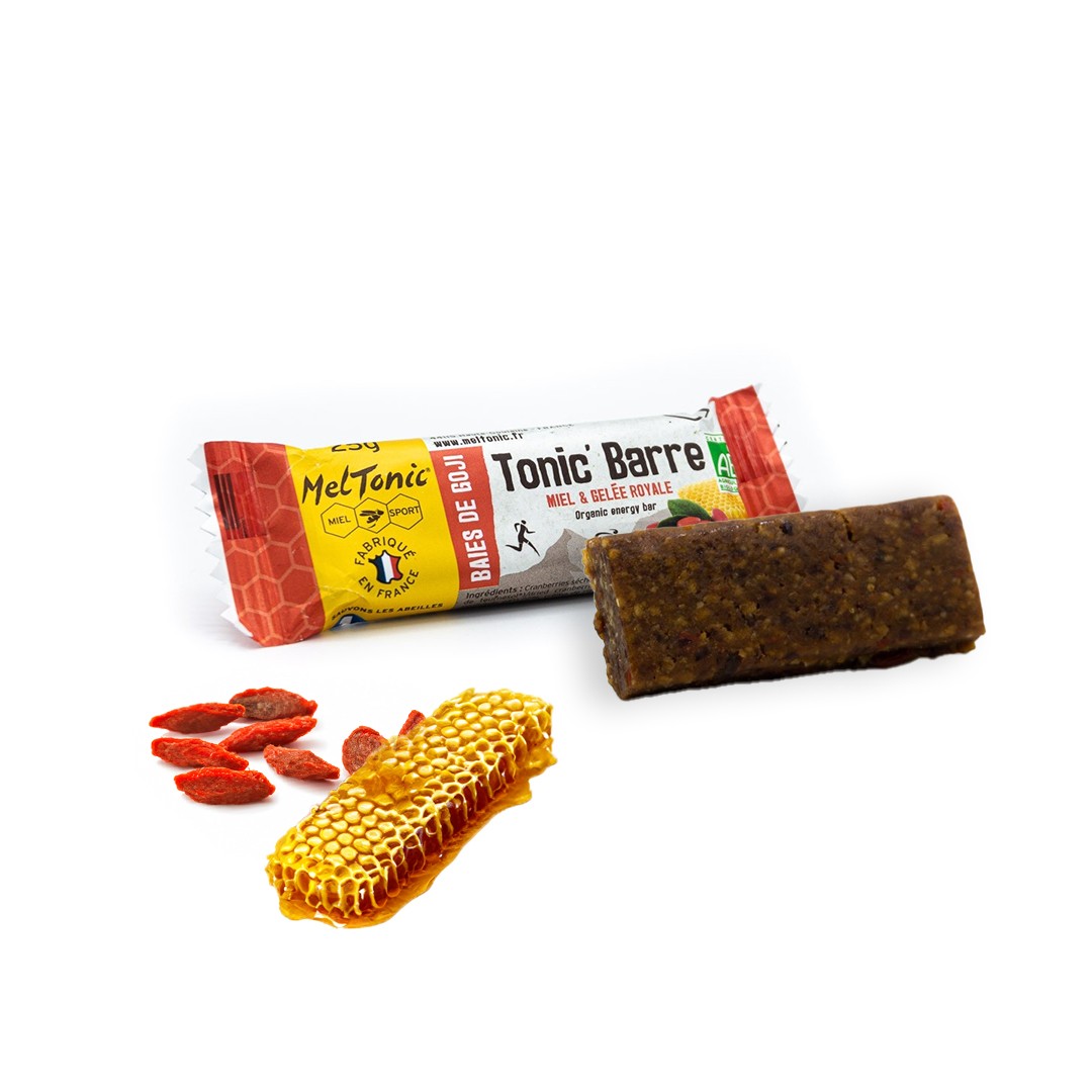 Barra energética MelTonic Tonic Barre com goji e favo de mel