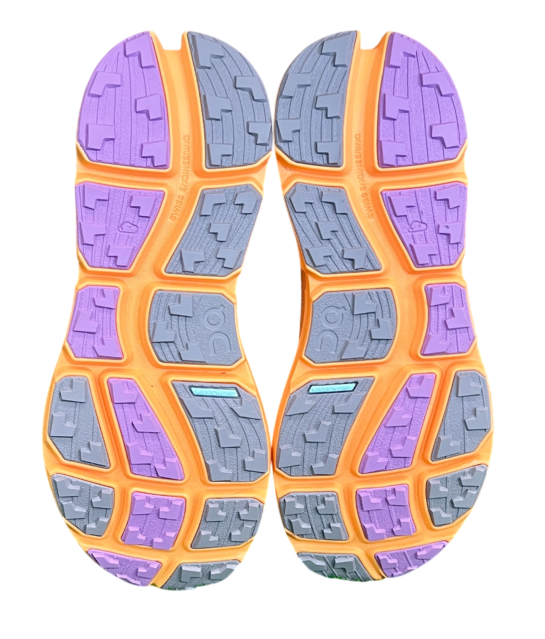 Sola de calçado desportivo colorida