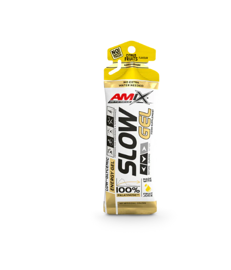 Embalagem de gel energético Amix Slow Gel sabor Citrus Fruits