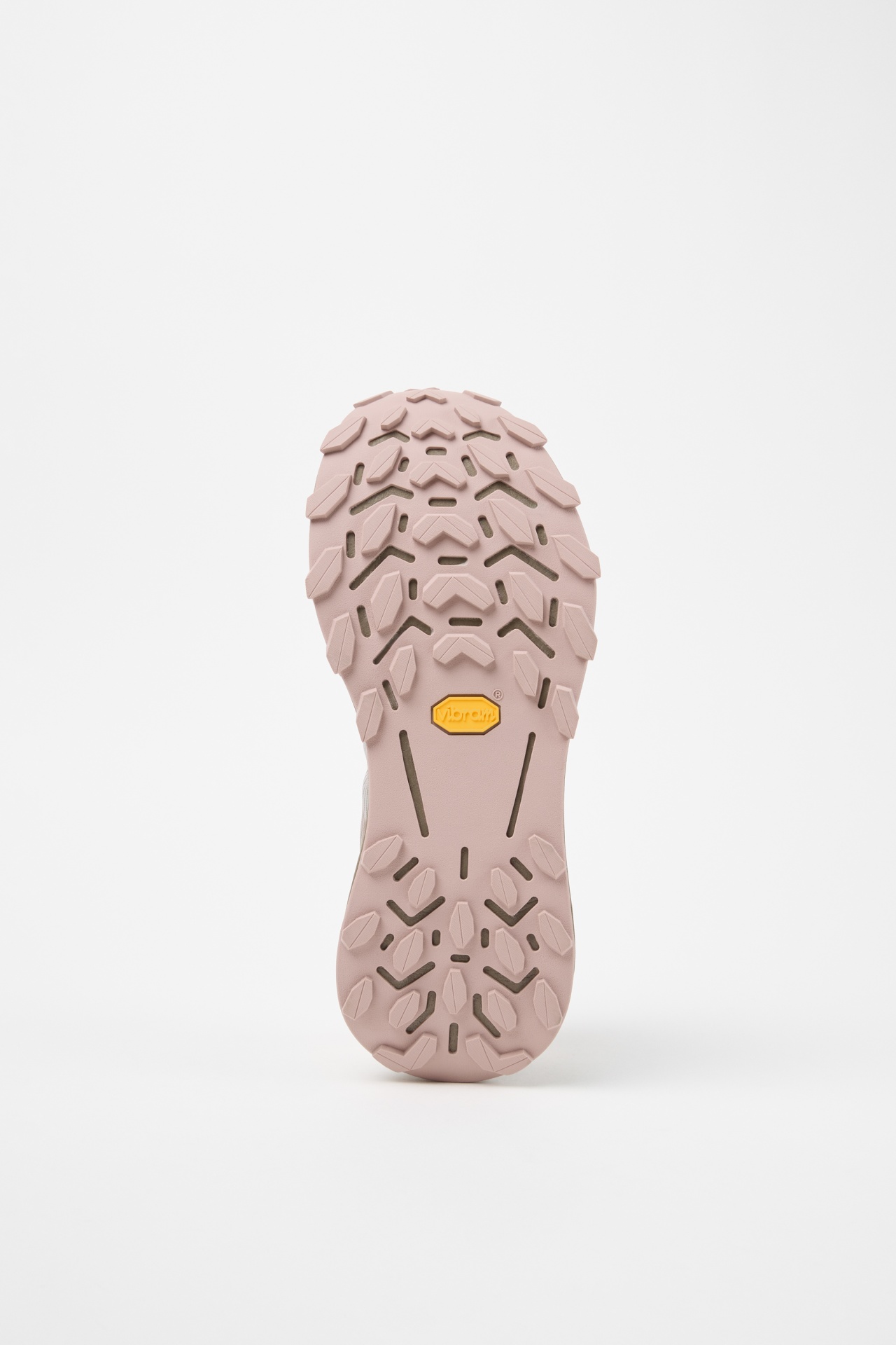 Sola de sapato cor de rosa com logótipo Vibram