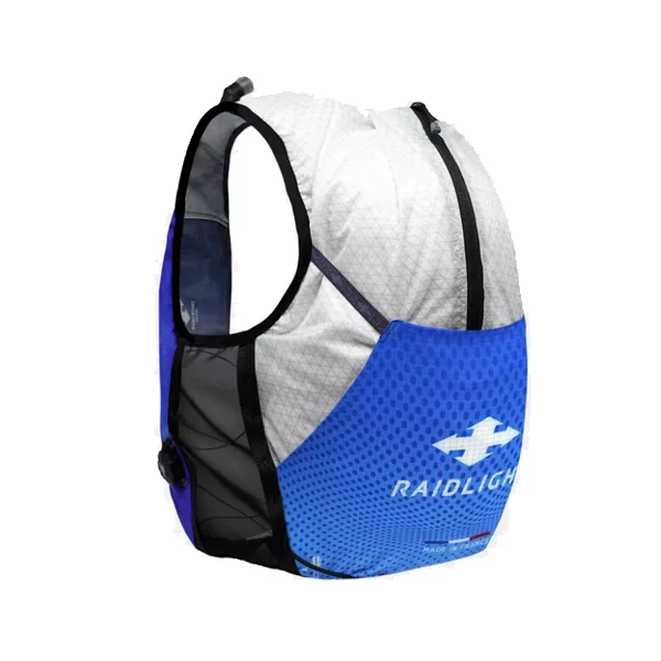 Mochila desportiva azul com logótipo RaidLight branco