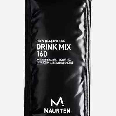 Saco preto de mistura para bebida desportiva Maurten Drink Mix 160