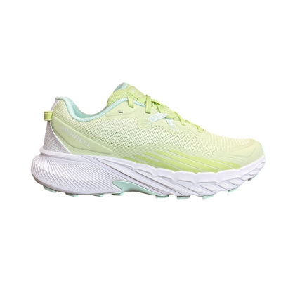 Tênis desportivo Merrell verde claro com sola branca