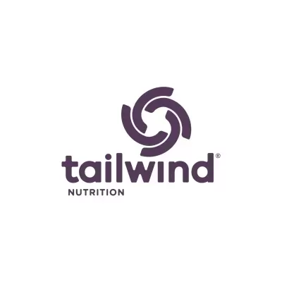Logótipo Tailwind Nutrition com símbolo roxo e texto em letras minúsculas e maiúsculas