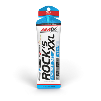 Pacote de gel energético ROCKS XXL sabor Cola da AMIX