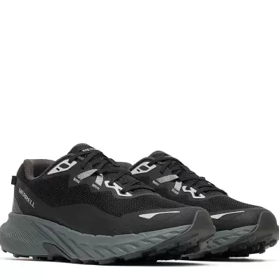 Ténis desportivos Merrell pretos e cinzentos com sola grossa