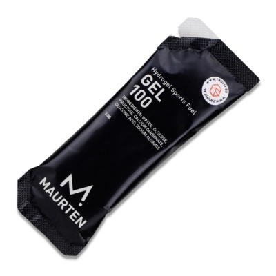 Gel energético desportivo Maurten GEL 100 embalagem preta