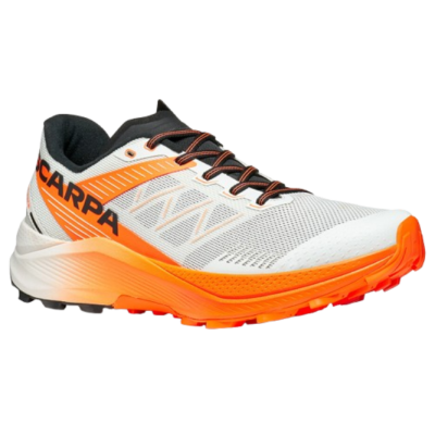 Ténis desportivos branco, laranja e preto Scarpa