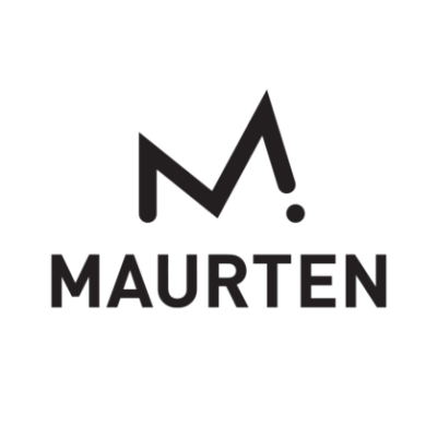 Logótipo MAURTEN preto em fundo branco