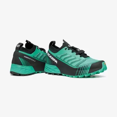 Sapatilhas desportivas Scarpa Ribelle Run 2 verde e preto com sola aderente