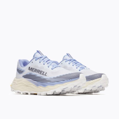 Sapatilhas desportivas Merrell azuis claras e brancas com sola alta