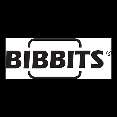 Logótipo BIBBITS em preto com retângulo arredondado