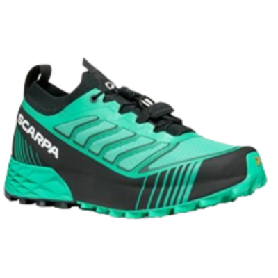 Ténis desportivos SCARPA verde água e preto com sola texturada