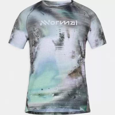 T-shirt de manga curta com padrão abstrato e logótipo Wornmal