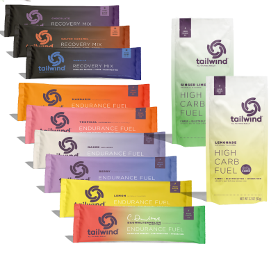 Pacotes coloridos de misturas de recuperação e combustível de resistência Tailwind