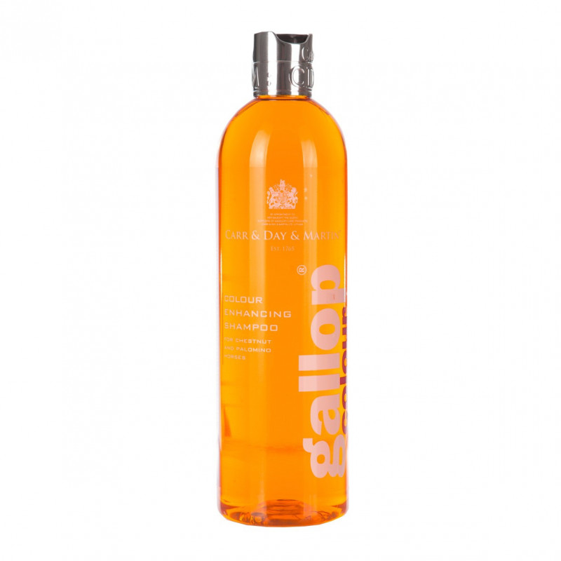 Frasco de champô colorido para cavalos com tampa prateada