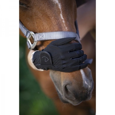 Luvas&#x20;de&#x20;Equita&#x00E7;&#x00E3;o&#x20;Gants&#x20;Grip&#x20;Preto&#x20;Equitheme