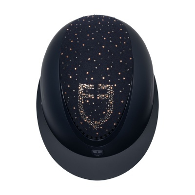 Toque&#x20;Equestro&#x20;Azul&#x20;-&#x20;Log&#x00F3;tipo&#x20;com&#x20;Brilhantes