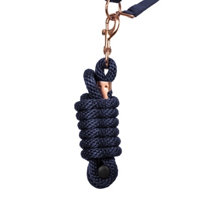 Cabe&#x00E7;&#x00E3;o&#x20;de&#x20;Nylon&#x20;com&#x20;Linha&#x20;ROSE&#x20;GOLD&#x20;-&#x20;Azul