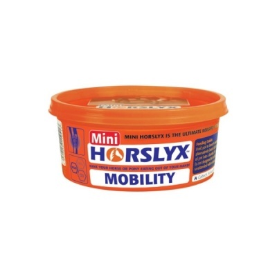 Embalagem plástica laranja redonda de suplemento para cavalos Mini HORSLYX MOBILITY