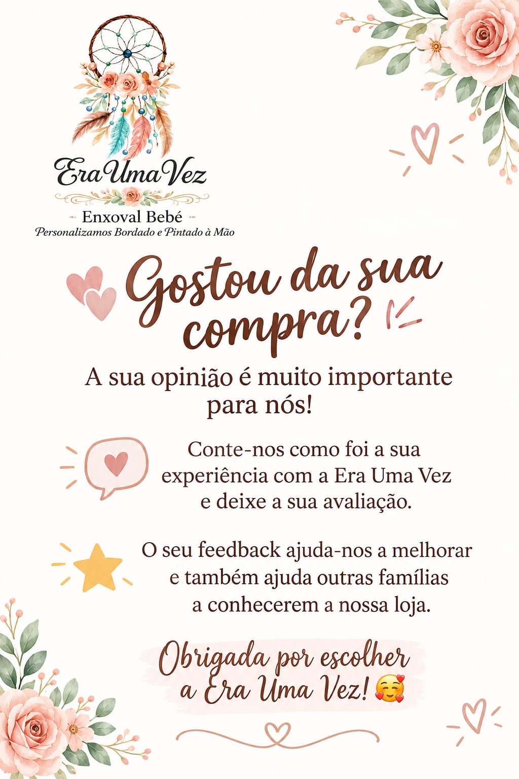 Gostou da sua compra?